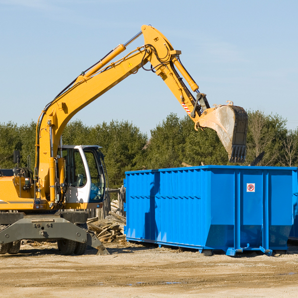 what are the rental fees for a residential dumpster in Manitou OK